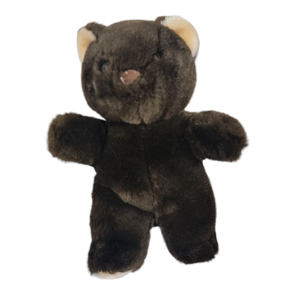 Vtg  Gerber Precious Plush Chocolate Brown Teddy Bear Korea HTF Size & Color 12"